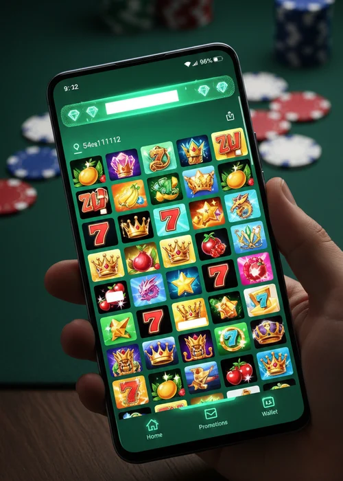 Bandit Casino's vibrant gaming lobby displaying featured slots and live dealer games.